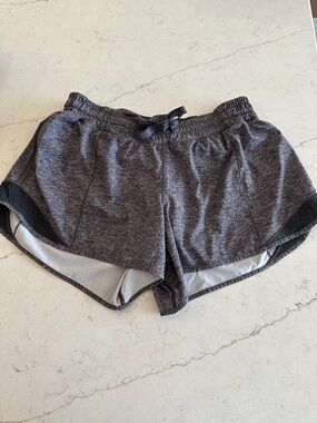 lululemon Heather Charcoal Gray Athletic Shorts Sz 10 T